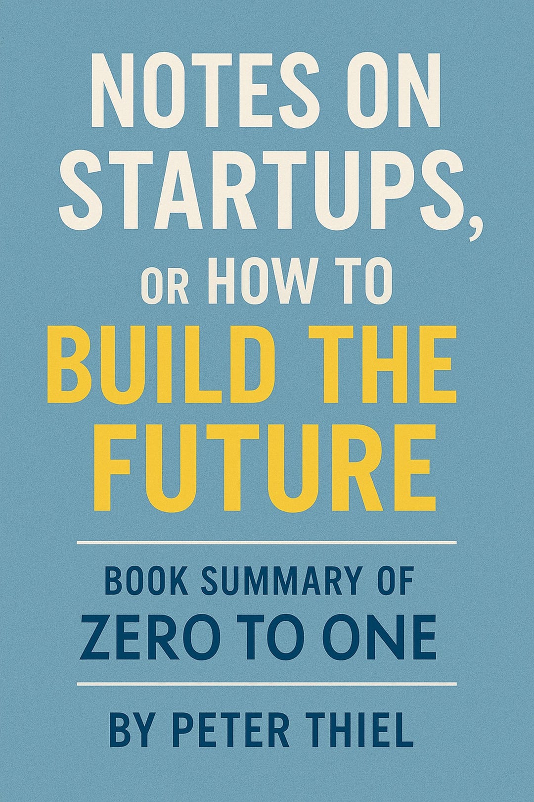 スタートアップに関するノート、あるいは未来を築く方法（ピーター・ティール著『ゼロ・トゥ・ワン』の要約） - Etsy 日本
