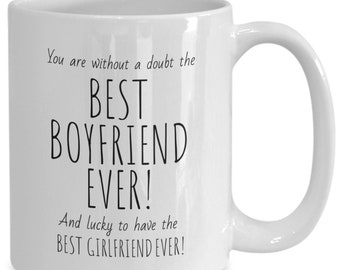 Best Boyfriend Ever Mug, Gift For Him, Boyfriend Gift, Coffee Cup For BF, Valentines Gift, Birthday, Anniversary