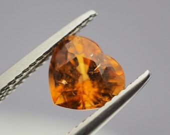 Spessartite garnet 1.72 carats Mandarin Orange color from Tanzania