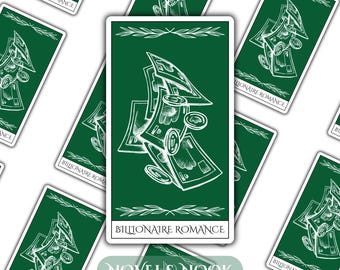 Miljardär Romantik Tarotkort Klistermärke - Holografisk