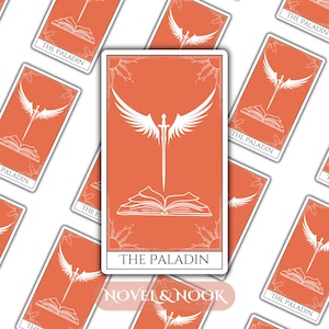 The Paladin Tarot Card Sticker - Holographic