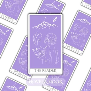 The Reader Tarot Card Sticker - Holographic