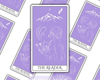 The Reader Tarot Card Sticker - Holographic