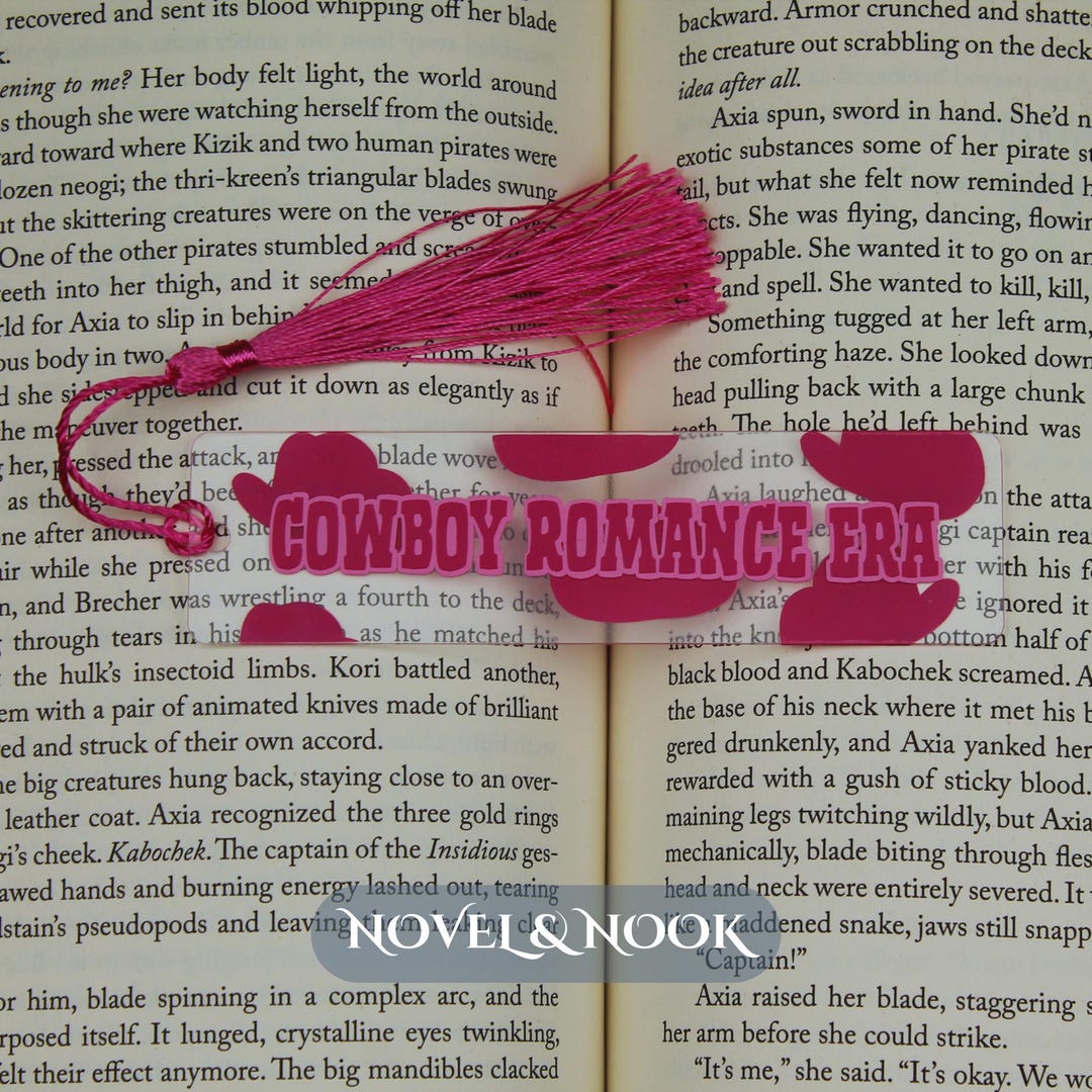 Cowboy Romance Era Acrylic Bookmark - Etsy