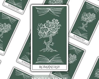 Romantasy Tarotkortsklistermärke - Holografisk