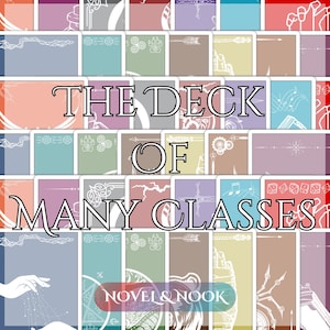 Deck d'autocollants de tarot The Deck of Many Classes - Holographique