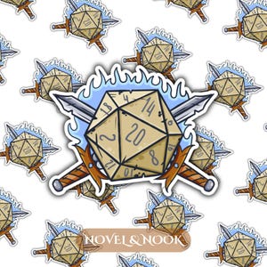 Dungeons and Dragons Paladin D20 Sticker
