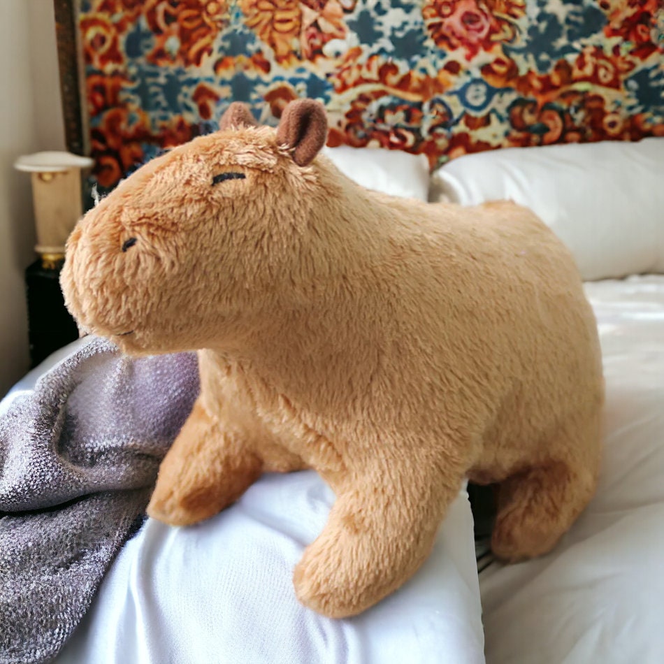 18-30cm Capybara Plush Simulation Capibara Anime Fluffty Toy Stuffed  Animals Soft Doll Children Birthday Gift Sending Sticker