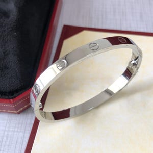 vintage LOVE Armband 18k Weissgold Gr. 17 mit Schraubendreher und original Papieren