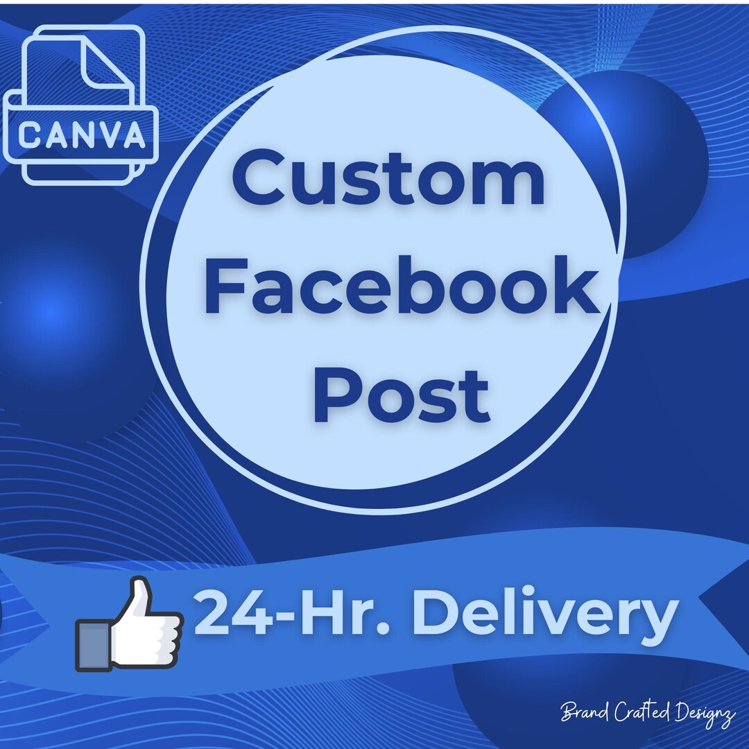 Personalized Facebook Post Design, Boost Your Brand Engagement, Unique ...