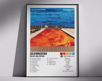 Red Hot Chili Peppers Californication Poster | Music Album Wall Art | DigitalDownload | A2 Print Size | Room Decor Gift for Fan