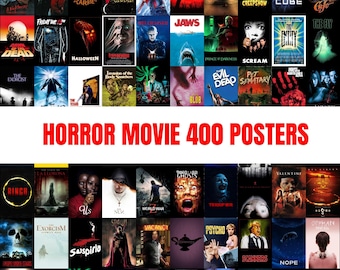 Pack of 400 Classic and Cult Horror Movie Posters in JPG (digital delivery)