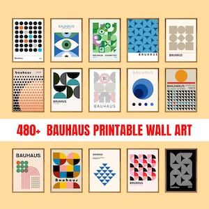 480+ BAUHAUS MEGA BUNDLE | Mid-Century Modern Wall Art | Large Format Printable Posters | Geometric Abstract Prints | DigitalDownload