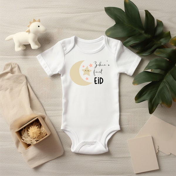 Personalized Eid onesie, Custom My First Eid Bodysuit, Muslim Newborn Gift, Eid baby outfit, Eid baby clothes, Eid onesie, Eid Baby Gift.