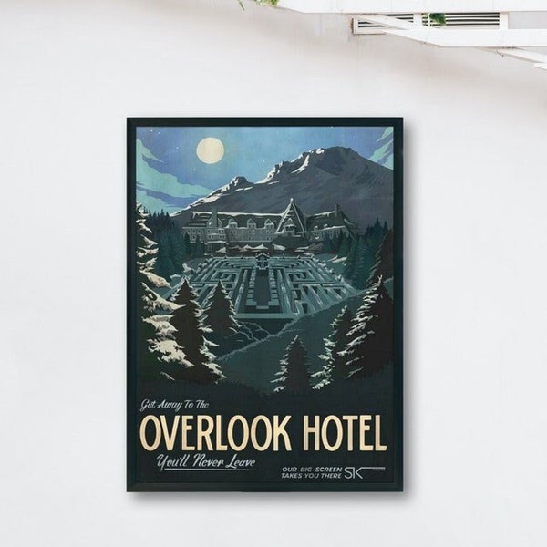 The Shining Poster Overlook Hotel Maze, vintage Horror Movie Posters Wall Decor, Wall Art, Unique Wall Decor, Home Decor, Instant Download