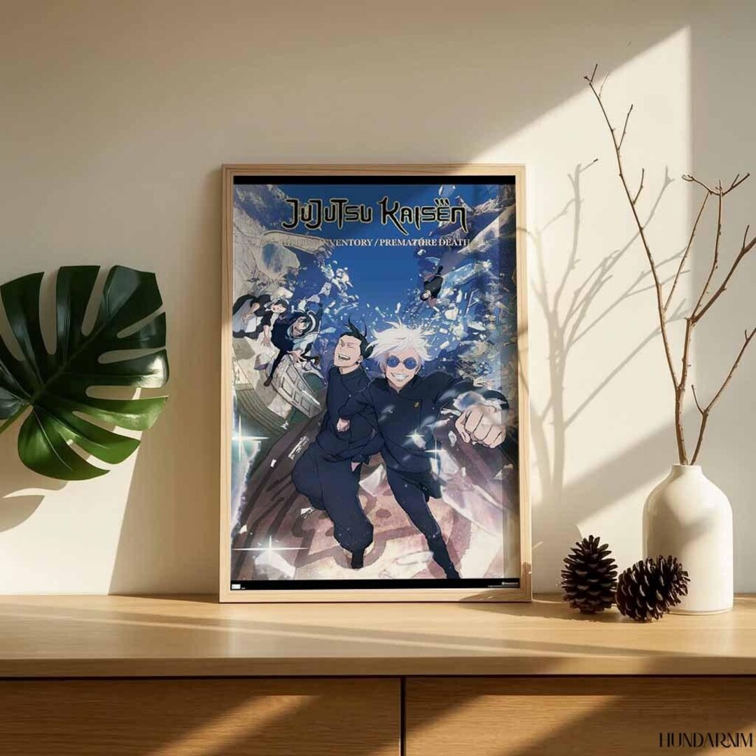Gojo Poster.pdf Gojo Satoru Poster: Modern Anime Print in Blue Tones - Etsy Australia