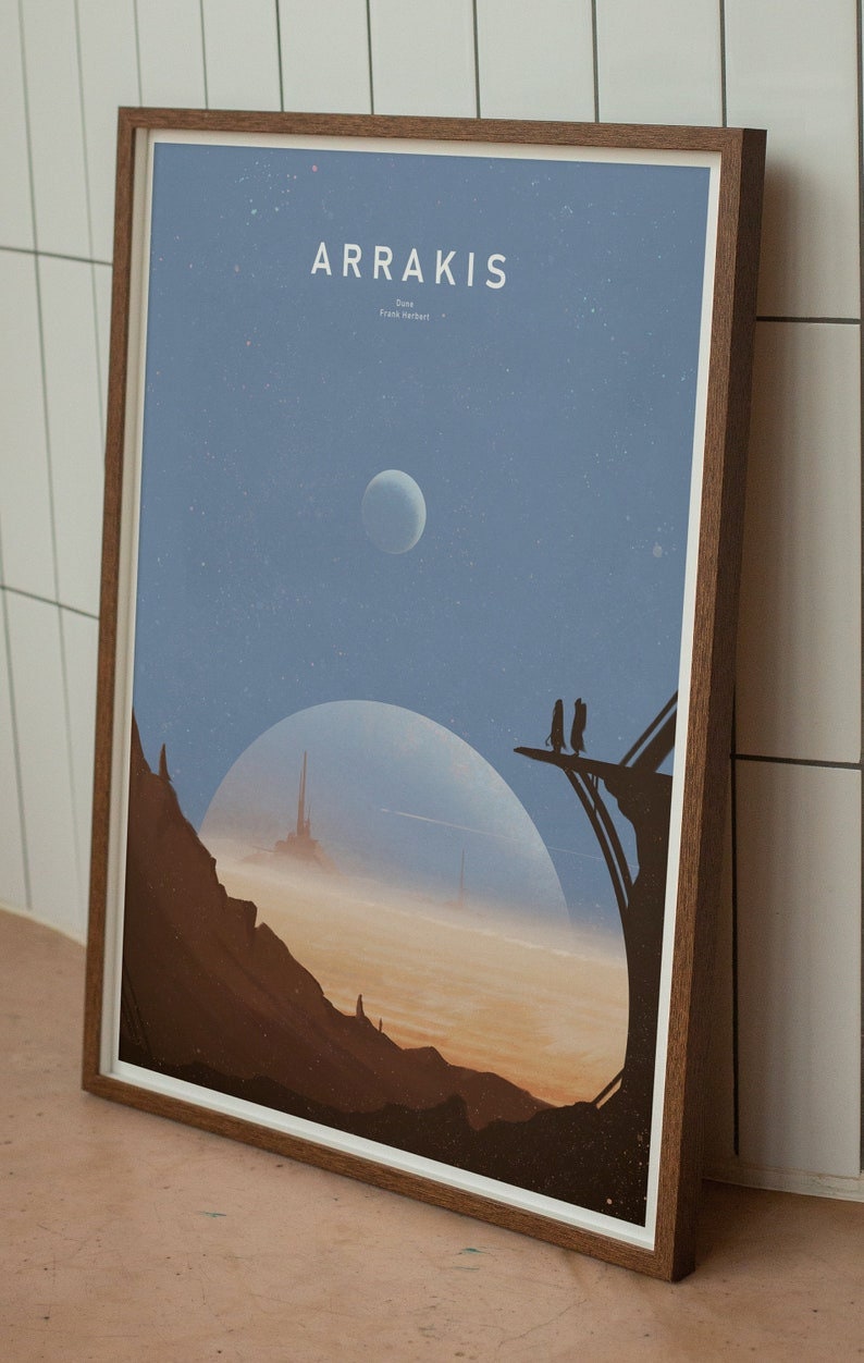 PNG Arrakis Poster Dune Movie Wall Decor POSTER or CANVAS Wall Art ...