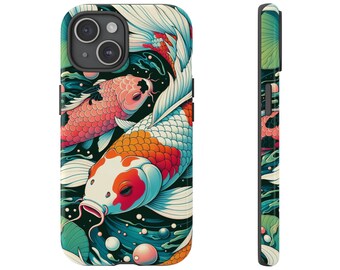 Anime Koi Fisch Handyhülle iPhone, Samsung, Pixel