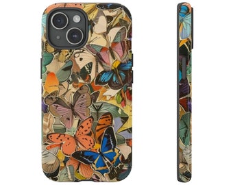 Etui na telefon z kolażem motyli l iPhone, Samsung, Pixel