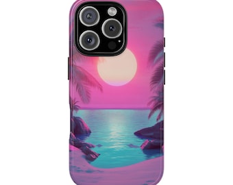 Funda para teléfono Vaporwave Summer para iPhone, Samsung y Pixel