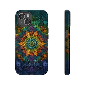 Rainbow Mandala Phone Case l iPhone, Samsung, Pixel