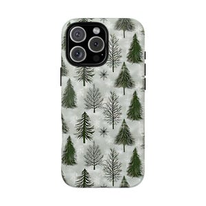 Custodia per telefono Winter Pines per iPhone, Samsung, Pixel
