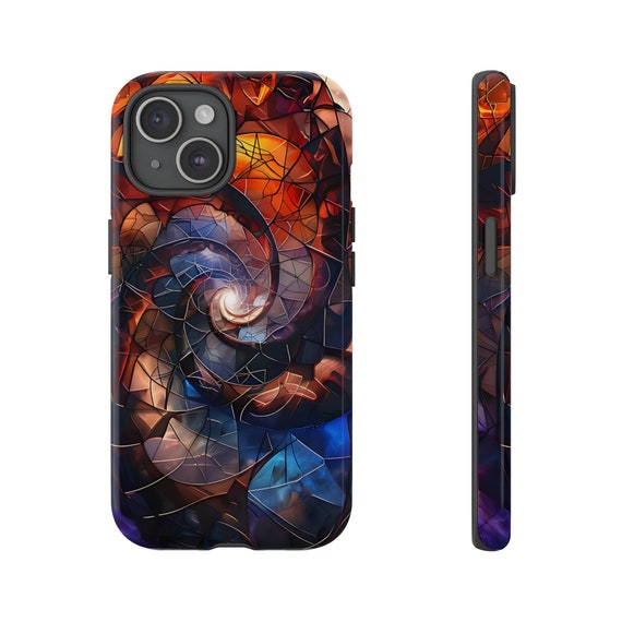 Stained Glass Vortex Phone Case L Iphone, Samsung, Pixel - Etsy