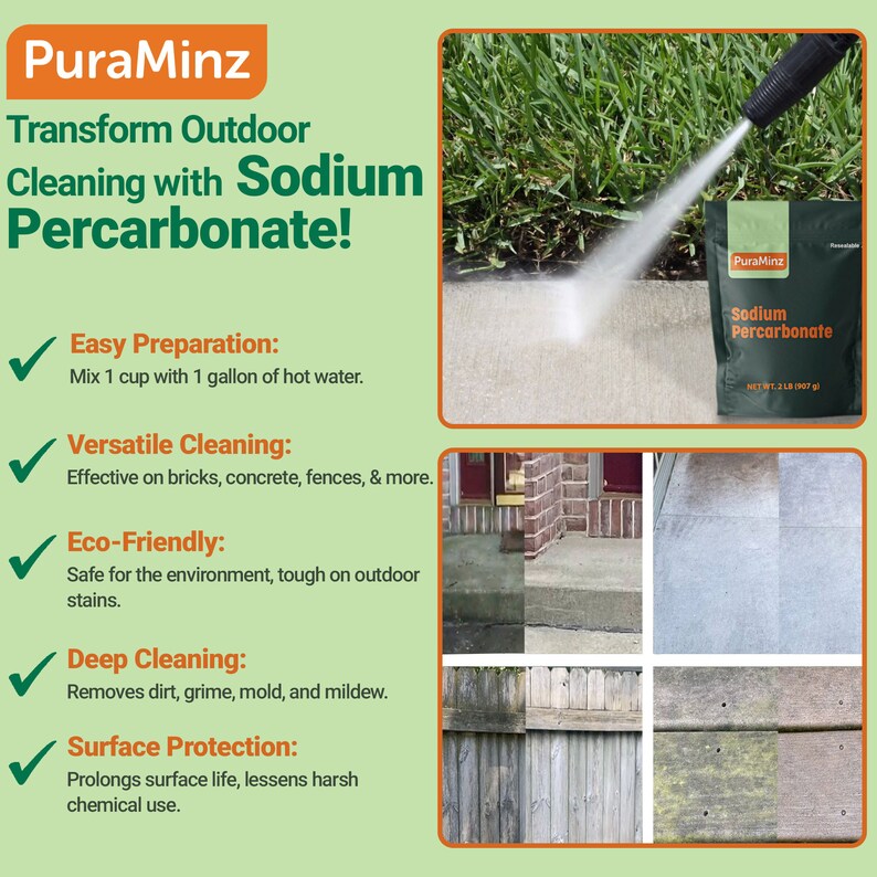 deck cleaner 
sodium percarbonate 
oxi clean
oxygen bleach
