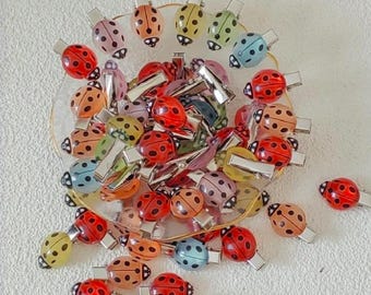 Ladybug Hair Clips, Red Hair Clips, Animal Hair Clips, Suitable For Girls And Women, Girls Hair Accessories,Insect Hair Clips,Back To School