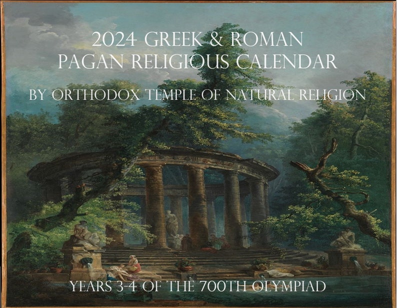 2024 Greek & Roman Pagan Religious Calendar Etsy