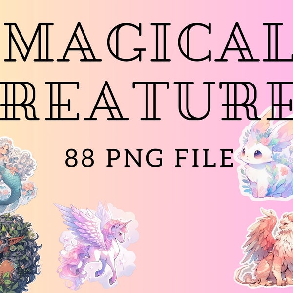 88 PNG File Magical Creatures Clipart - digital clip art graphics for commercial use designs