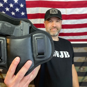 Leather Concealed Carry, Sweat-Proof IWB Holster