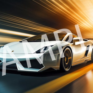 Lamborghini Gallardo Digital Image ideal for 11oz and 15oz Car Mug 6000x2792 Pixels PNG Instant Download