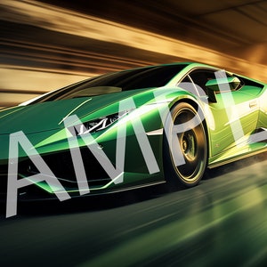 Lamborghini Huracan Digital Image ideal for 11oz and 15oz Car Mug 6000x2792 Pixels PNG Instant Download
