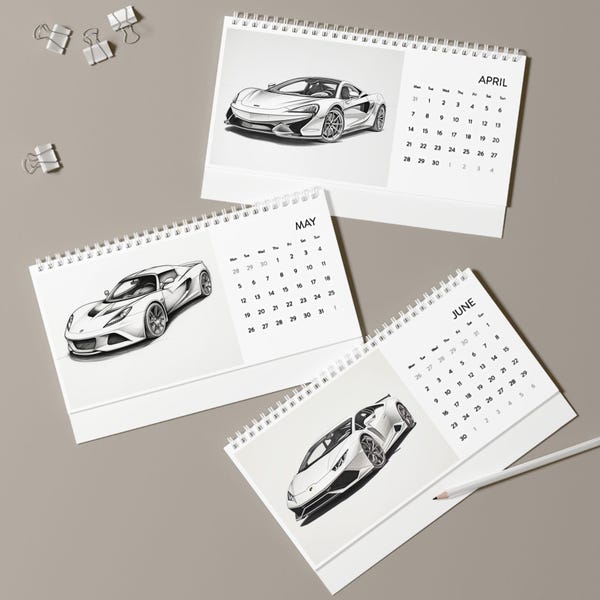 Custom Car 2025 Calendar Etsy