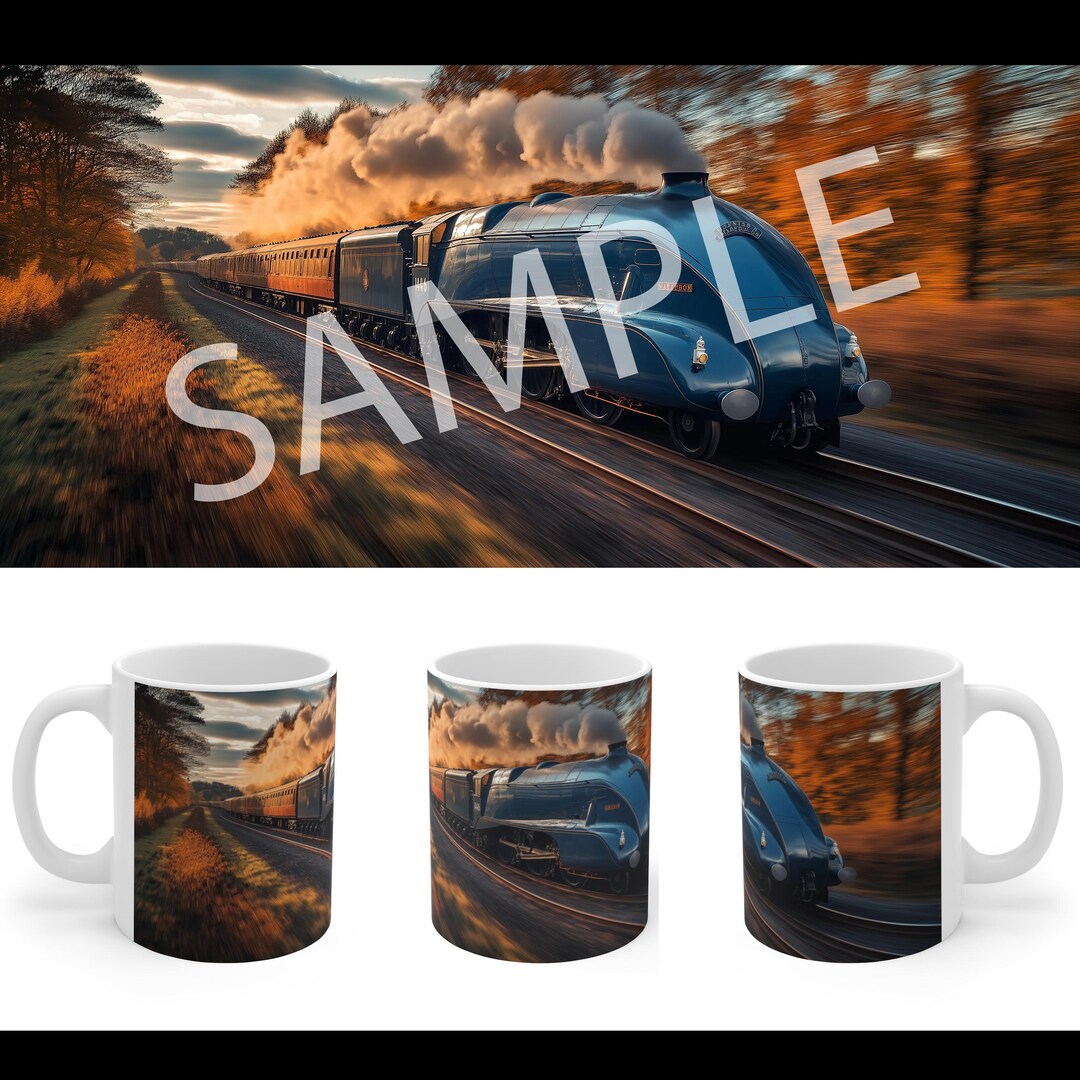 Mallard Steam Locomotive Mug - LNER Class A4, Celebrate the World's ...