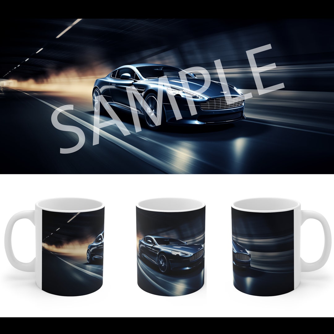 Aston Martin DB9 Supercar Mug, Car Gift Mugs, Car Lover Mug, Gifts for