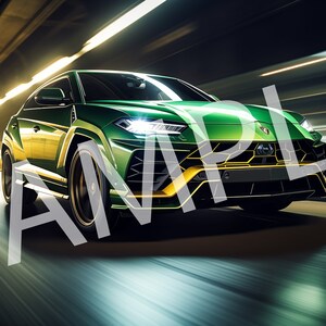 Lamborghini Urus Digital Image ideal for 11oz and 15oz Car Mug 6000x2792 Pixels PNG Instant Download
