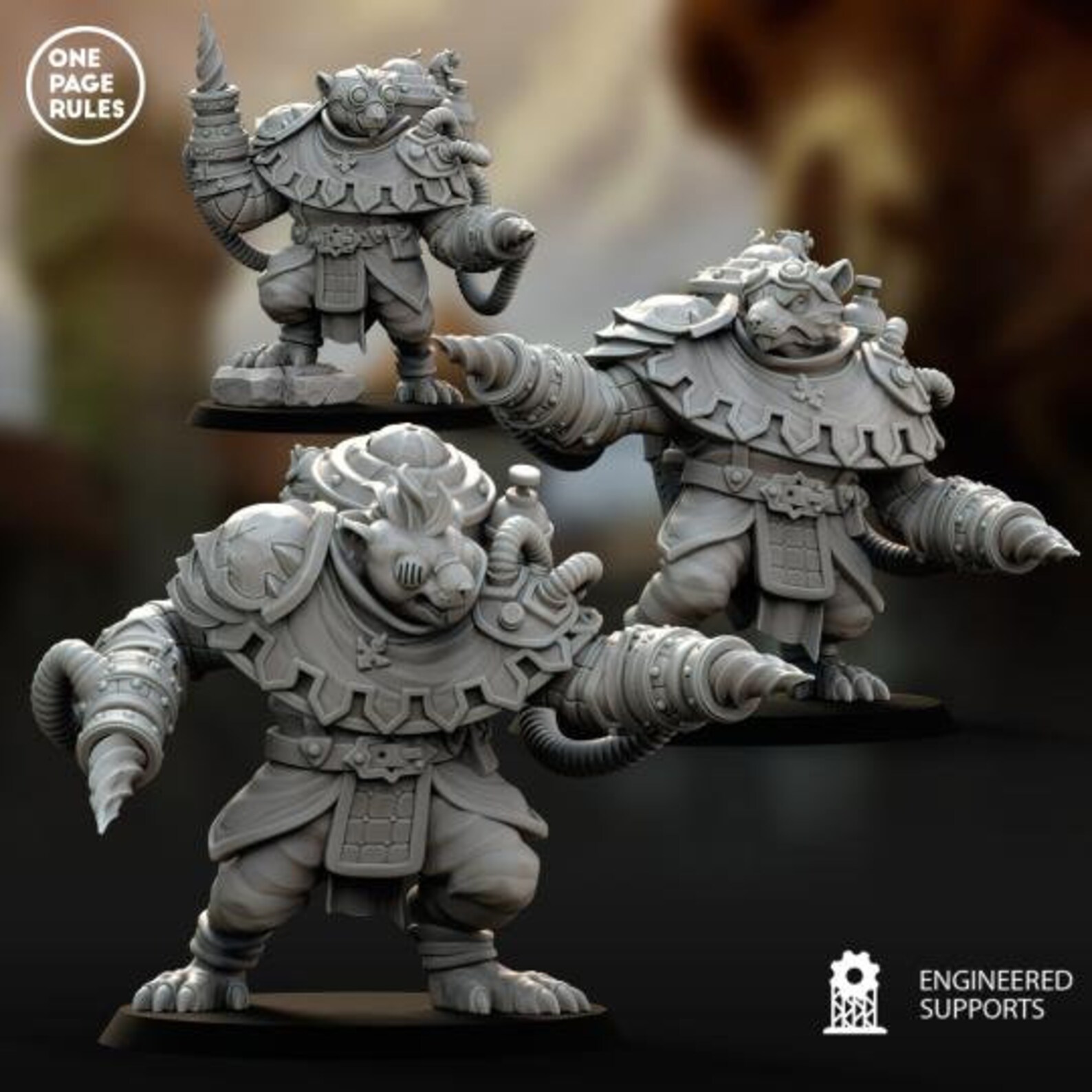 Ratmen Storm Ogres Stl File Pack DND Stl Files D and D Minis Opr Ratmen