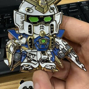 Navy Gundam-Inspired Challenge Coin | Chief and Petty Officer | US Navy Collectible Coin | Military Anime Style Coin | Senior image 4