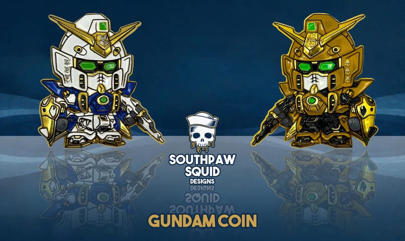 Navy Gundam-Inspired Challenge Coin | Chief and Petty Officer | US Navy Collectible Coin | Military Anime Style Coin | Senior image 5