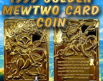 burger king gold pokemon cards mewtwo Plated Card Pin Gold plated Mewtwo Pokmon card