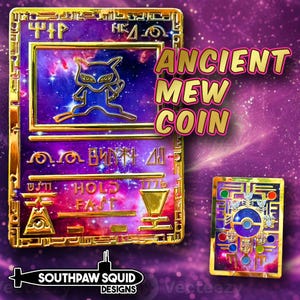 Ancient Mew Pokemon Card Navy Challenge Coin – Rare Navy Collectible