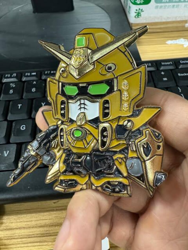 Navy Gundam-Inspired Challenge Coin | Chief and Petty Officer | US Navy Collectible Coin | Military Anime Style Coin | Senior image 3