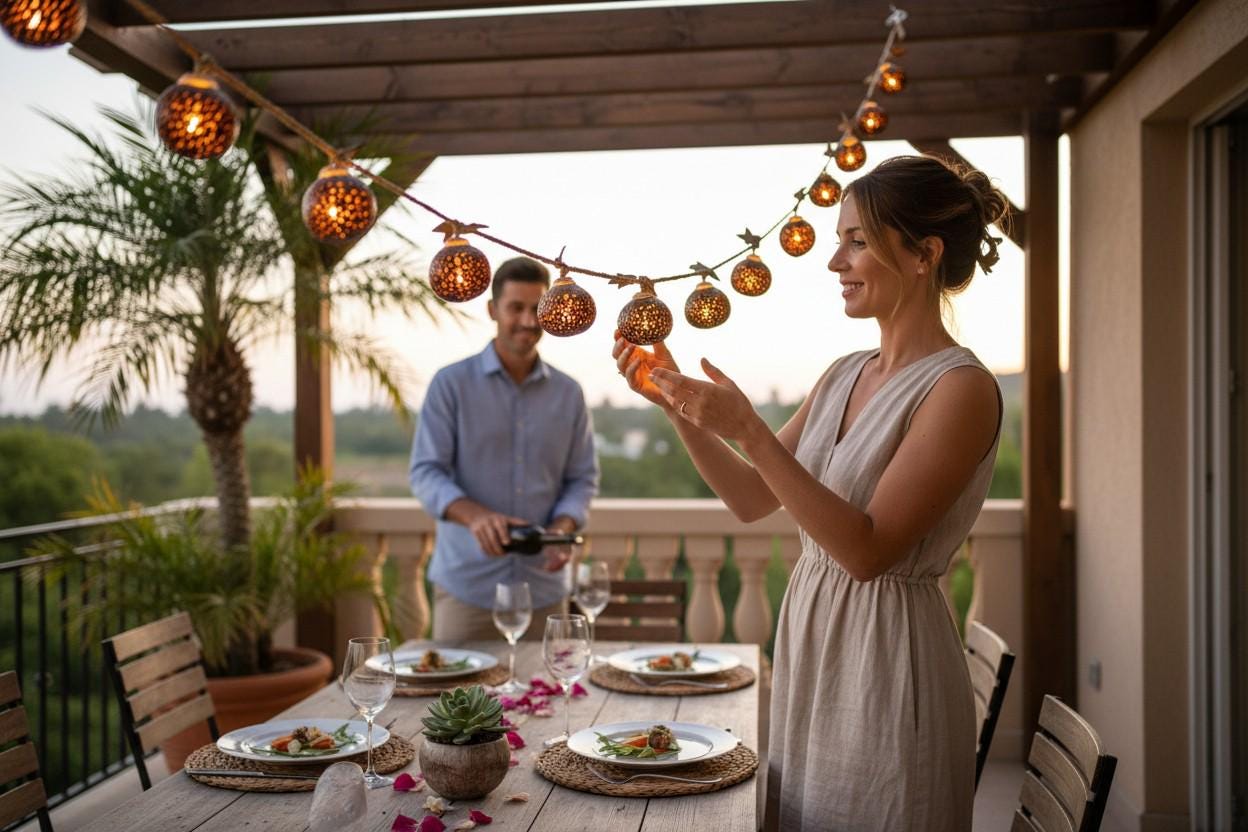 Coconut Shell String Handmade Coconut Shell String Lights – Boho Outdoor Patio Lights ...