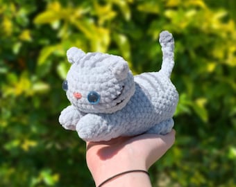 Lazy Tabby Kitten - MOTIF AU CROCHET PDF