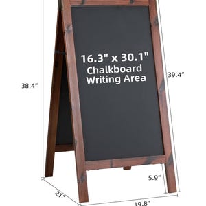 Pizarra personalizada (marco A), menús de restaurantes, baby shower, bodas y más