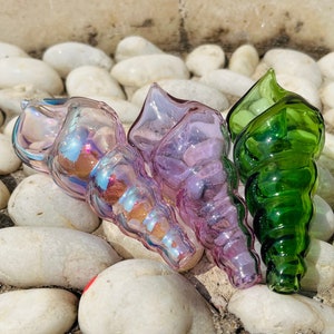 4.7 inch Conch Glass Pipe - Gift for Her
