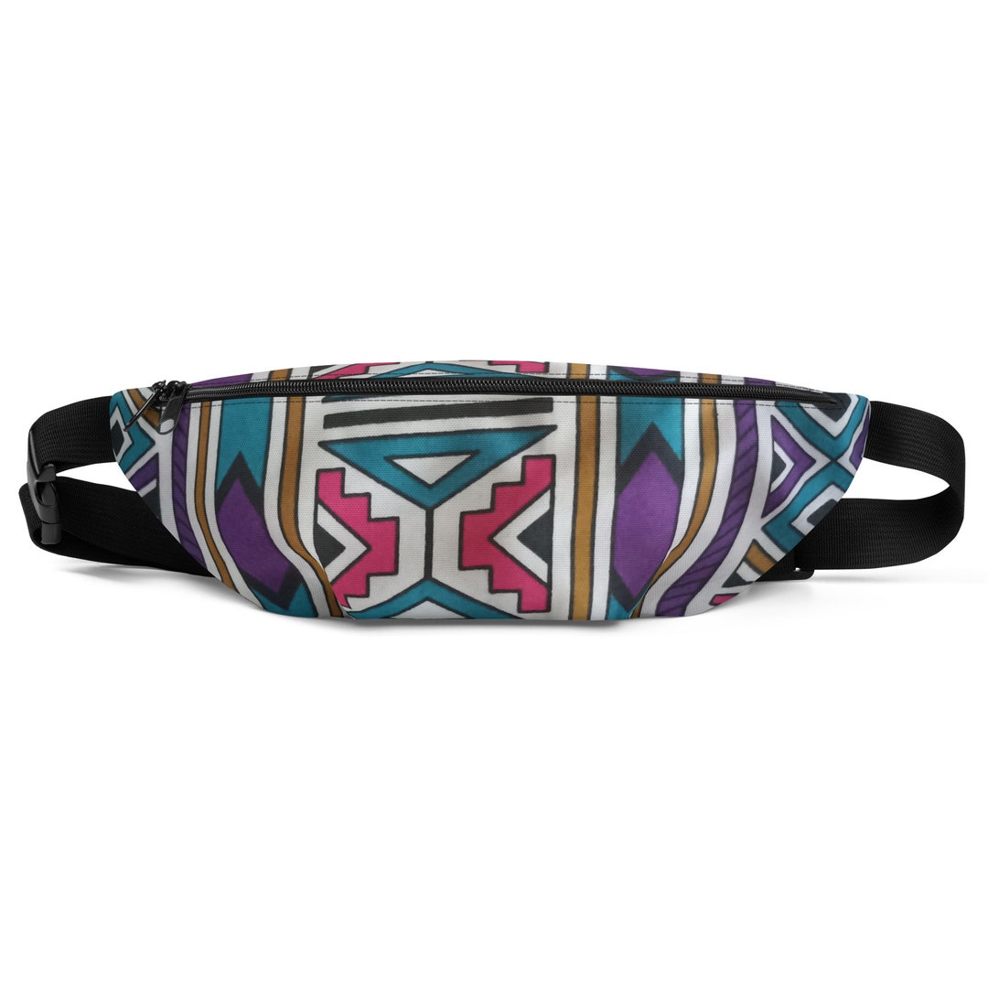 Fanny Pack Unisex Ndebele Print Festival Fanny Pack African Fanny Pack