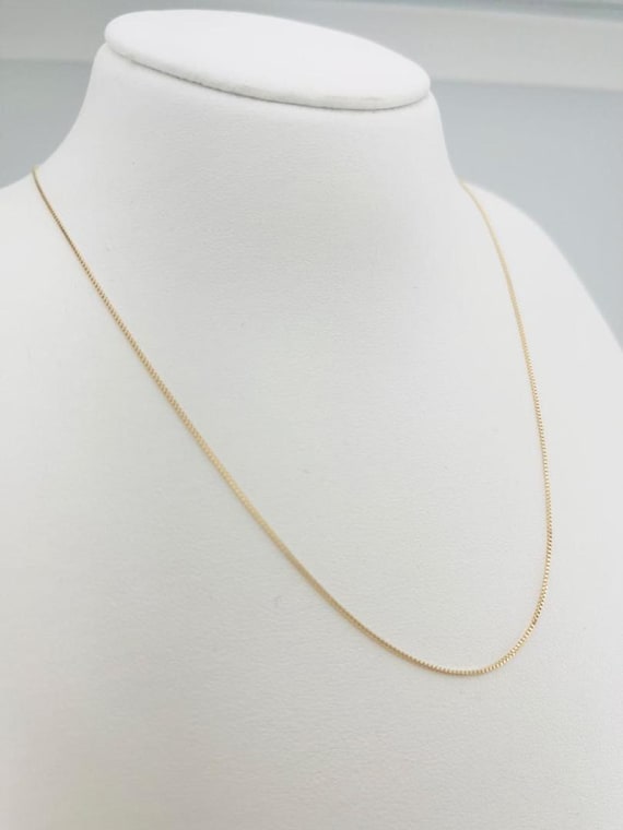 アクセサリー K18 Gold Venetian Chain Necklace 45cm K18 Venetian Chain Slide Pin 0.7mm 45cm/japan Seller - Etsy